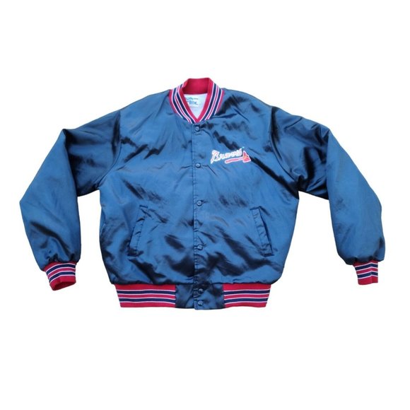 Chalk Line Jackets & Coats Vintage Braves Red White Blue Satin
